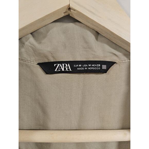 Women's Zara Khaki Jumpsuit Size M, Excellent Condition - Picture 2 of 6